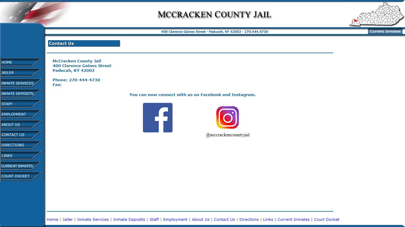 McCracken County Jail - Contact Us