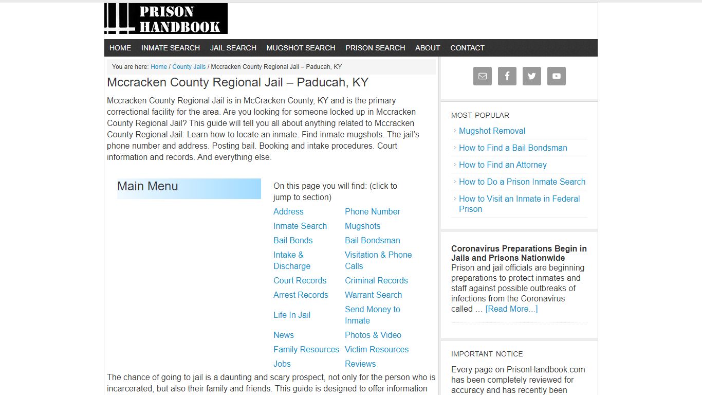 Mccracken County Regional Jail – Paducah, KY